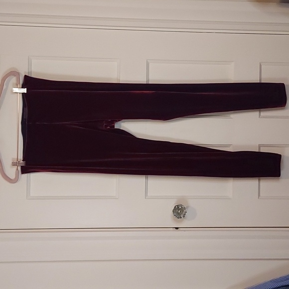 Commando Perfect Control Berry Velvet Leggings Extra Large - Picture 3 of 12